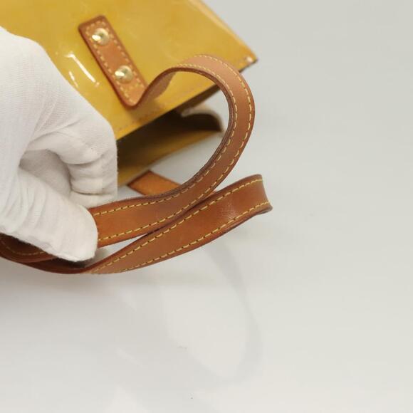 LOUIS VUITTON Monogram Vernis Reade PM Hand Bag Beige M91334 - Picture 7 of 12